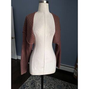 All Row cardigan shrug ribbed Small